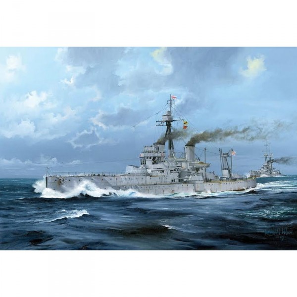 Maquette Bateau Militaire : HMS Dreadnought Cuirasse britannique 1918 - Trumpeter-TR05330