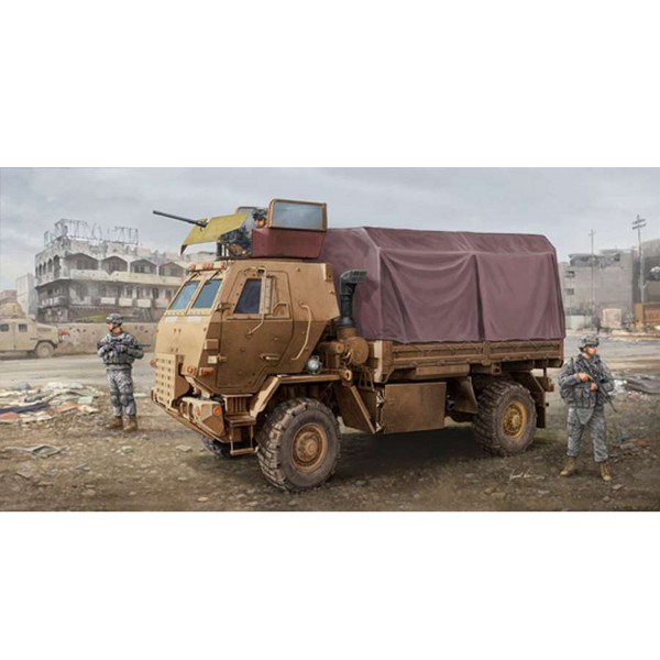 Maquette Camion Cargo US M1078 LMTV (Armor Cab) - Trumpeter-TR01009