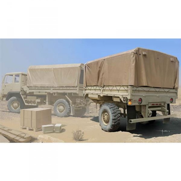 Maquette Camion Militaire : Remorque Cargo US M1082 LMTV - Trumpeter-TR01010