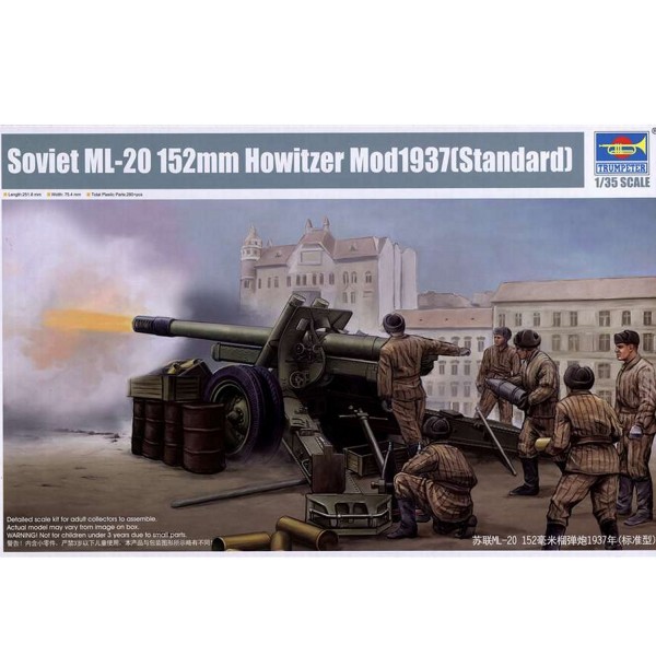 Maquette Canon Howitzer soviétique ML-20 152mm - Trumpeter-TR02323