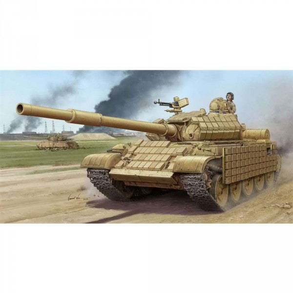 Maquette Char : Char Soviétique E T-62 ERA Mod. 1972 (Armée Irakiene) - Trumpeter-TR01549