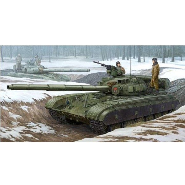 Maquette Char moyen soviétique T-64B modèle 1975 - Trumpeter-TR01581