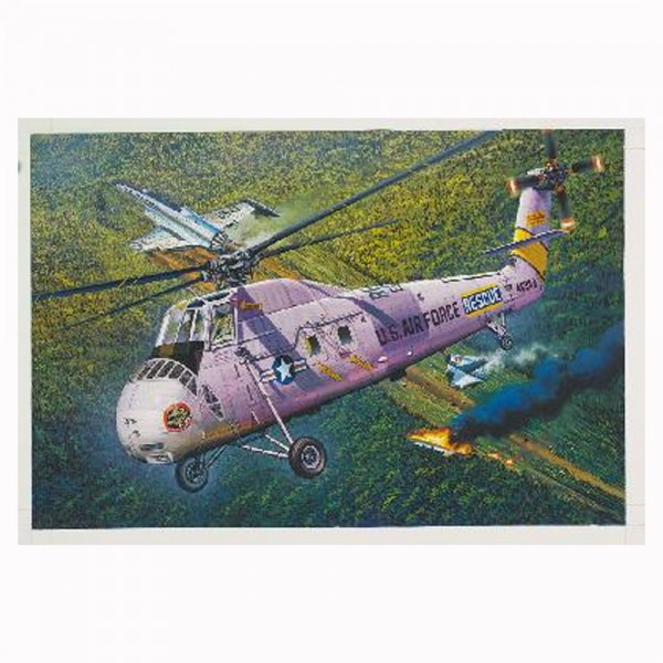 Maquette Hélicoptère SIKORSKY HH-34J Hélicoptère de sauvetage USAF 1970 - Trumpeter-TR64104