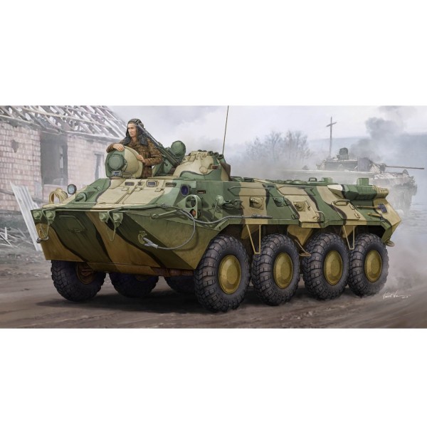 Maquette Véhicule de transport de troupes : BTR-80 APC (Fin de production) - Trumpeter-TR01594