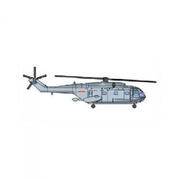 Maquettes : Set de 6 hélicoptères chinois Z-8 - Trumpeter-TR06267