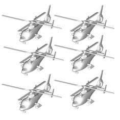 Maquettes hélicoptères : Set de 6 hélicoptères WZ-9C chinois