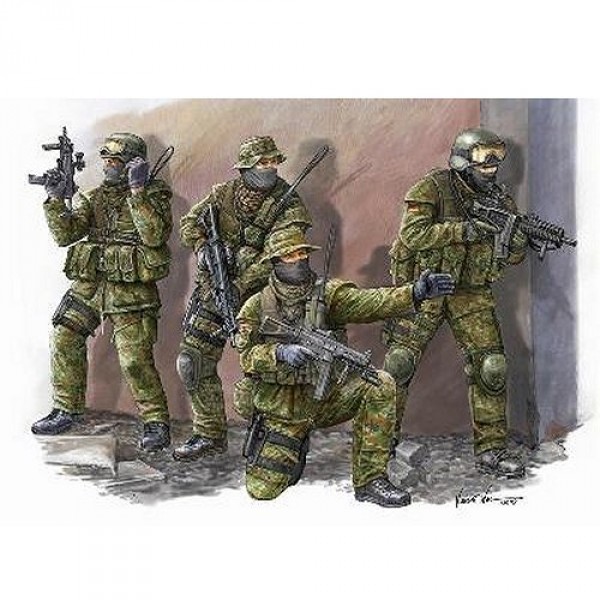 Figurines militaires : Troupes allemandes KSK Commandos : Afghanistan 2009  - Trumpeter-TR00422