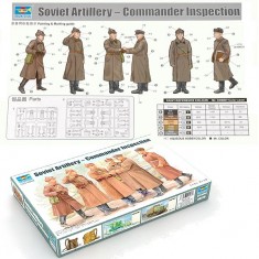 Figurines 2ème Guerre Mondiale : Artillerie soviétique : Inspection du Commandement 1939