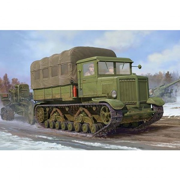 Maquette Tracteur lourd d'artillerie soviétique Voroshilovets 1941 - Trumpeter-TR01573