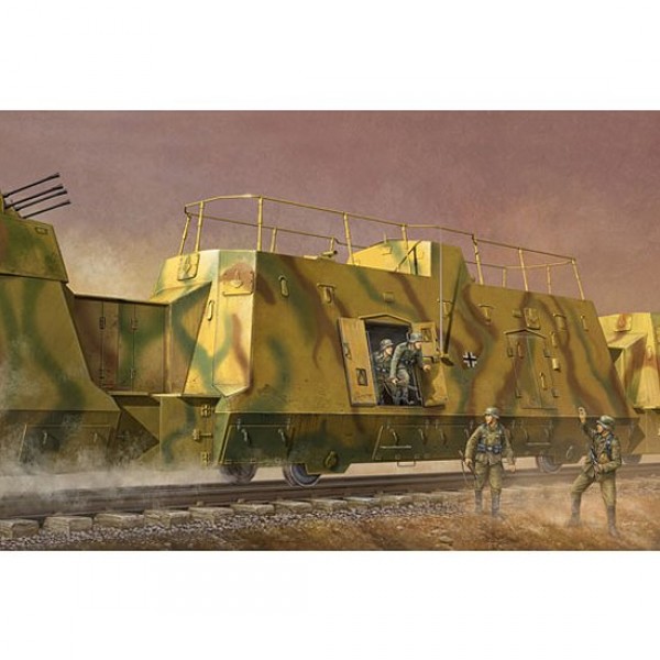 Maquette Wagon blindé allemand : Transport de troupes : Kommandowagen - Trumpeter-TR01510