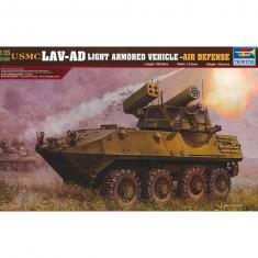 Military vehicle model: USMC LAV-AD light armored air defense vehicle 