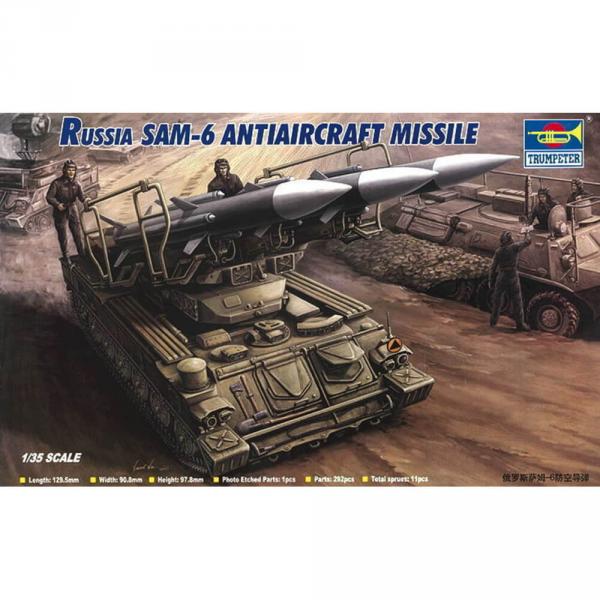 Maquette véhicule militaire : Véhicule missile antiaérien Russe SAM-6  - Trumpeter-TR00361