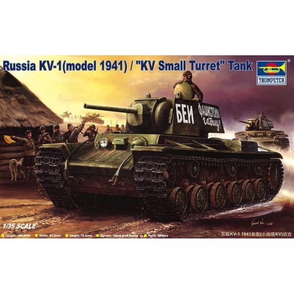 Maquette char : Char Russe KV-1 (1941) KV Small Turret - Trumpeter-TR00356