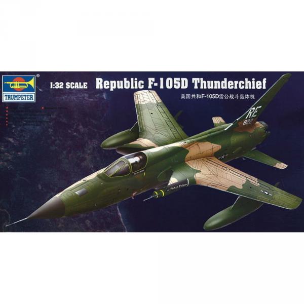 Maquette avion : Republic F-105 D Thunderchief  - Trumpeter-TR02201