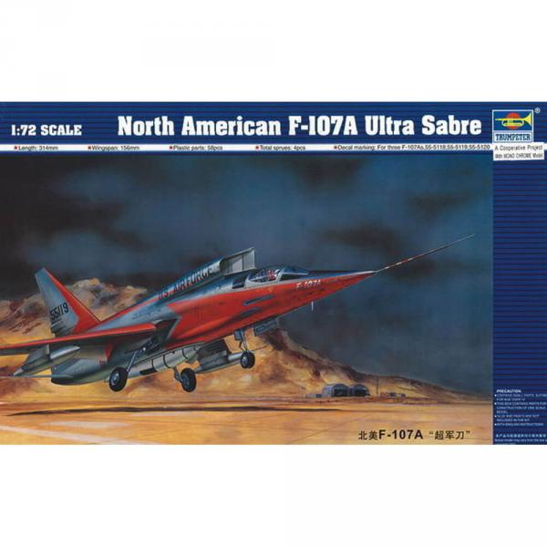 Maquette avion : North American F-107 A Ultra Sabre  - Trumpeter-TR01605