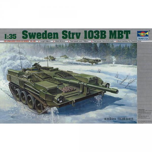 Maquette char : Char suédois Strv 103B MBT  - Trumpeter-TR00309