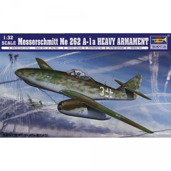 Maquette avion : Messerschmitt Me 262 A-1a Heavy Armament (with R4M Rocket) - Trumpeter-TR02260