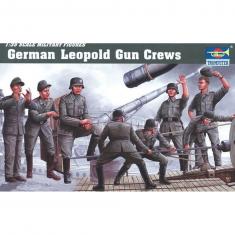 Figurines militaires : Artilleurs allemand canon «Leopold»