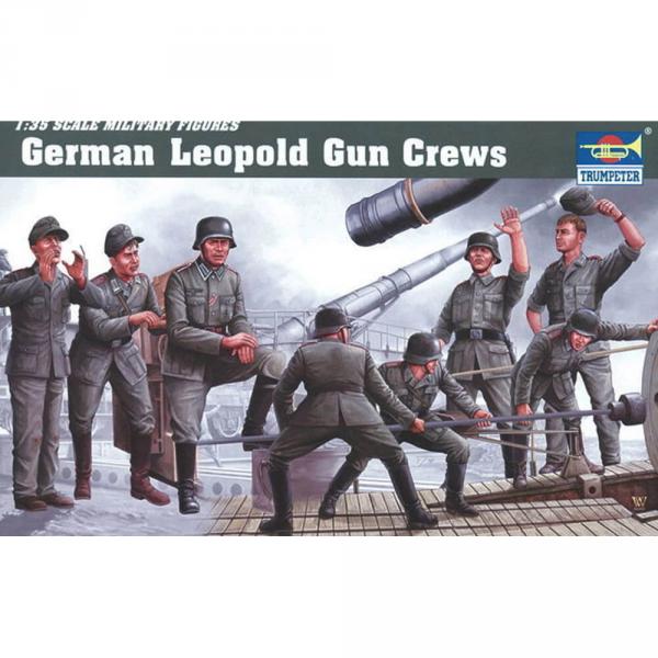 Figurines militaires : Artilleurs allemand canon «Leopold» - Trumpeter-TR00406
