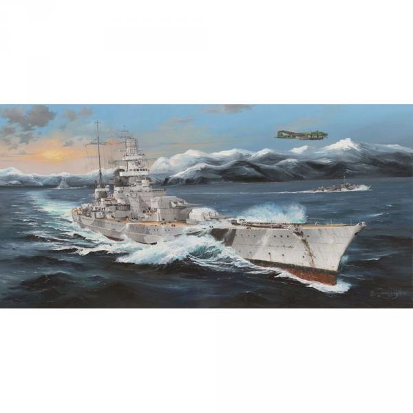 Maquette bateau : Cuirassé allemand Scharnhorst - Trumpeter-TR03715
