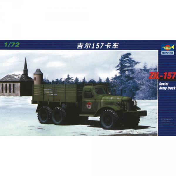 Maquette véhicule militaire : Camion de l'armée soviétique ZIL-157  - Trumpeter-TR01101