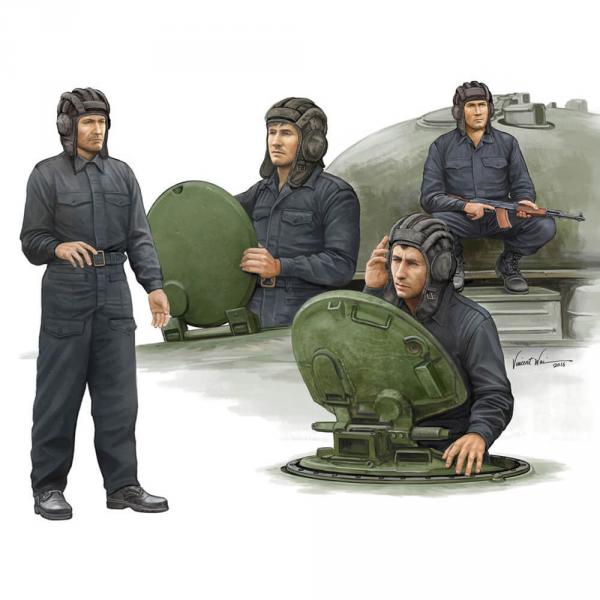 Figurines militaires : Équipage de char soviétique - Trumpeter-TR00435