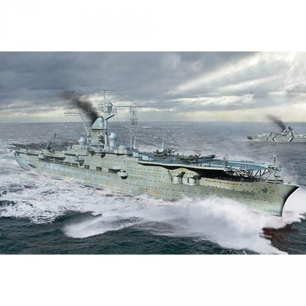 Maquette bateau : Porte-avions de la marine allemande DKM Peter Strasser - Trumpeter-TR06710
