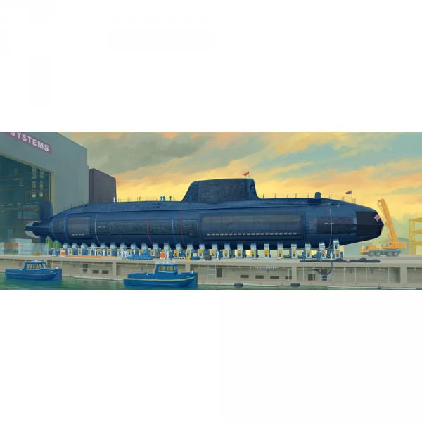 Maquette sous-marin : HMS Astute  - Trumpeter-TR05909