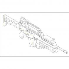 Accessoires militaires : Sélection d'armes à feu G36 et AG36  (4 pistolets)