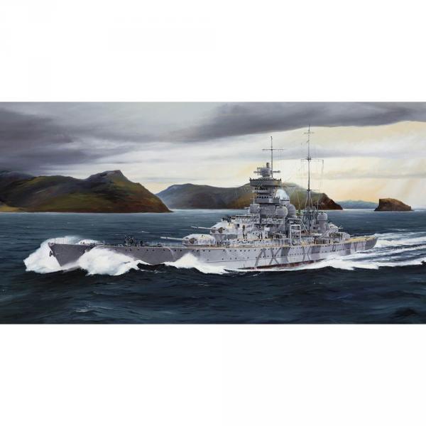 Maquette bateau : Croiseur allemand Prinz Eugen 1942  - Trumpeter-TR05766