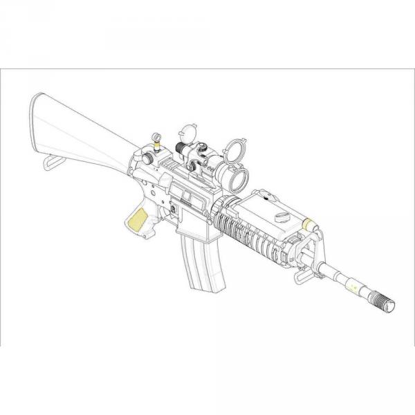 Accessoire militaire : Arme SR16 Famille AR15/M16/M4 - Trumpeter-TR01912