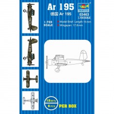 Maquettes avions : Set 12 mini avions Ar 195