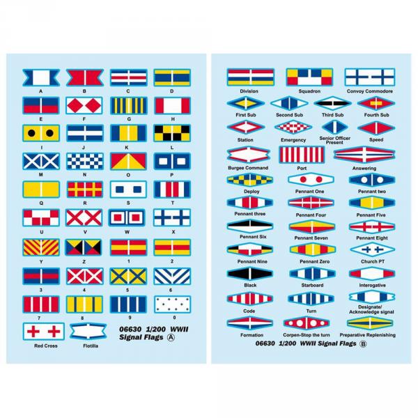 WWII Signal Flags - 1:200e - Trumpeter - Trumpeter-TR06630