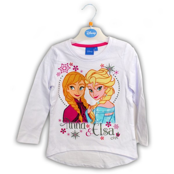 T-Shirt La Reine des Neiges (Frozen) : Blanc : Taille 6 - TVMania-126537Blanc-T6