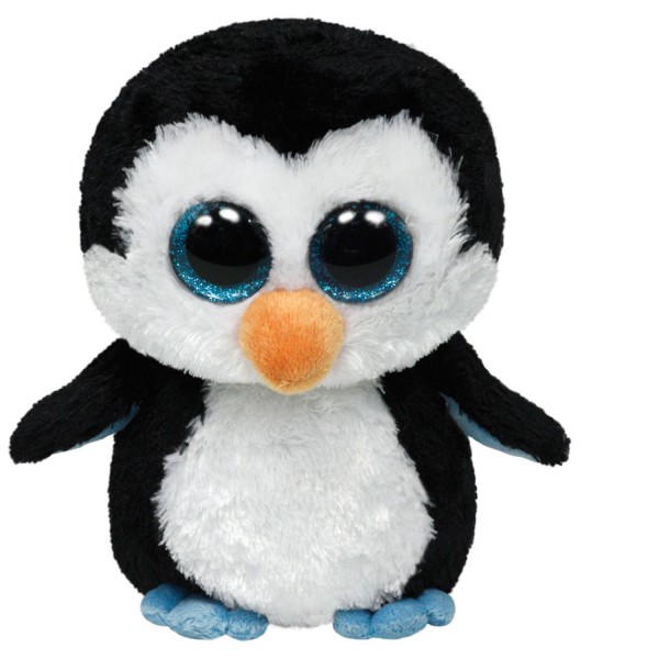 Peluche TY Beanie Boo's Medium : Waddles le pingouin - BeanieBoos-TY36904
