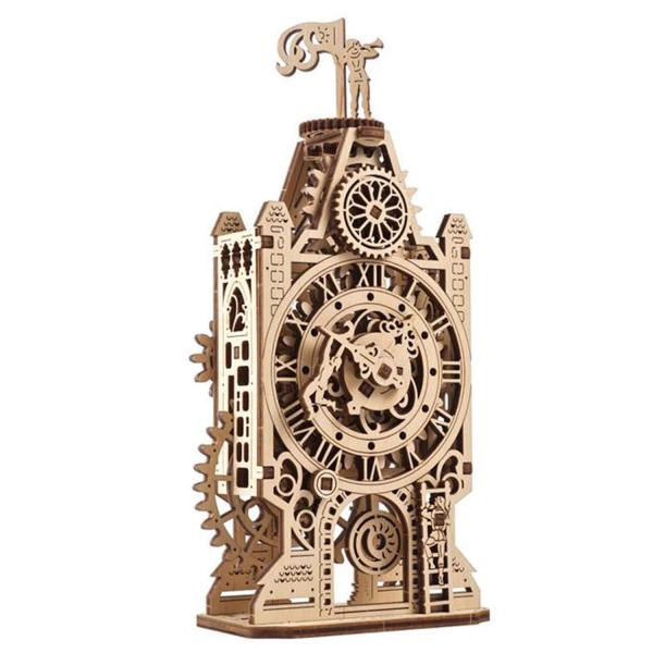 Mini Maquette en bois : Ancienne tour d'horloge - Ugears-8412140