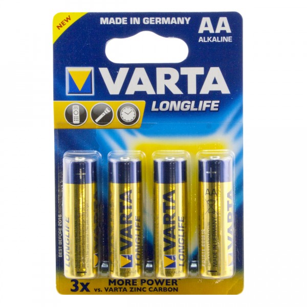 Piles LR06 AA : Lot de 4 piles - Varta-4106101414