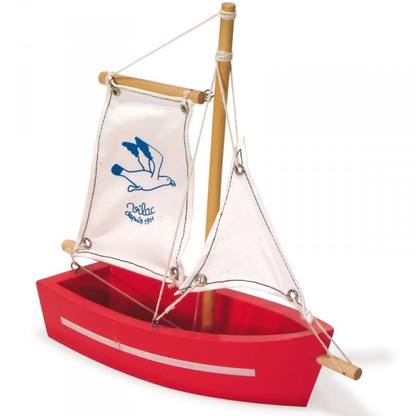 Barque à voile : Coque rouge - Vilac-4019R