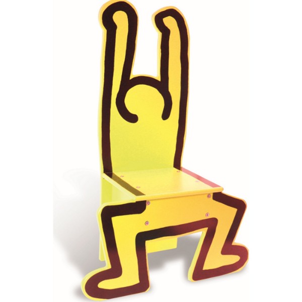 Chaise Keith Haring jaune - Vilac-9294