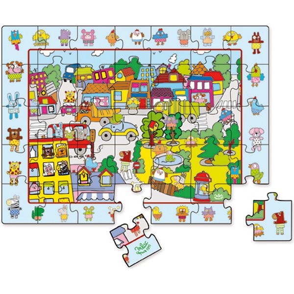 Puzzle 35 pièces en bois : Grand puzzle d'observation - Vilac-2514