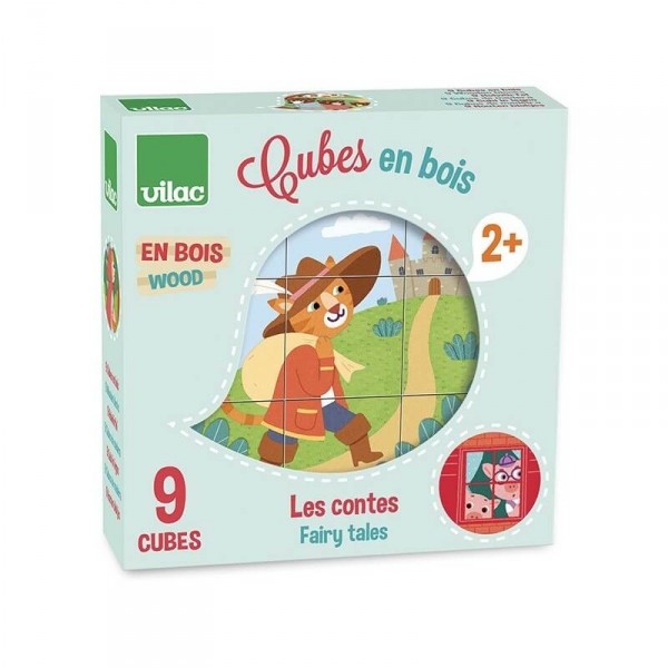 Cubes en bois les contes - Vilac-2407