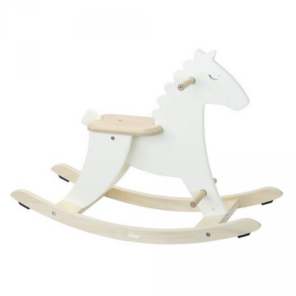 Hudada cheval à bascule blanc ivoire - Vilac-1128W
