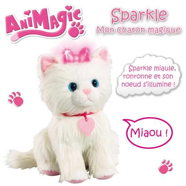 Peluche AniMagic : Sparkle mon chaton magique - Vivid-30970.4300