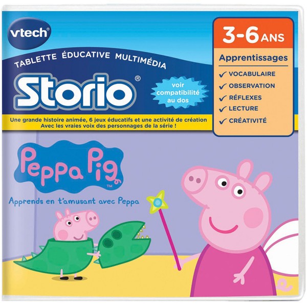Jeu pour console de jeux Storio : Peppa Pig - Vtech-233405