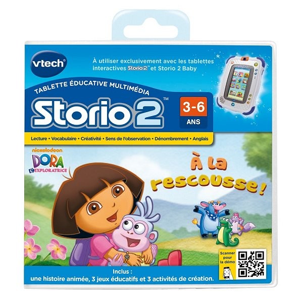Jeu pour console de jeux Storio 2 : Dora l'Exploratrice - Vtech-230605