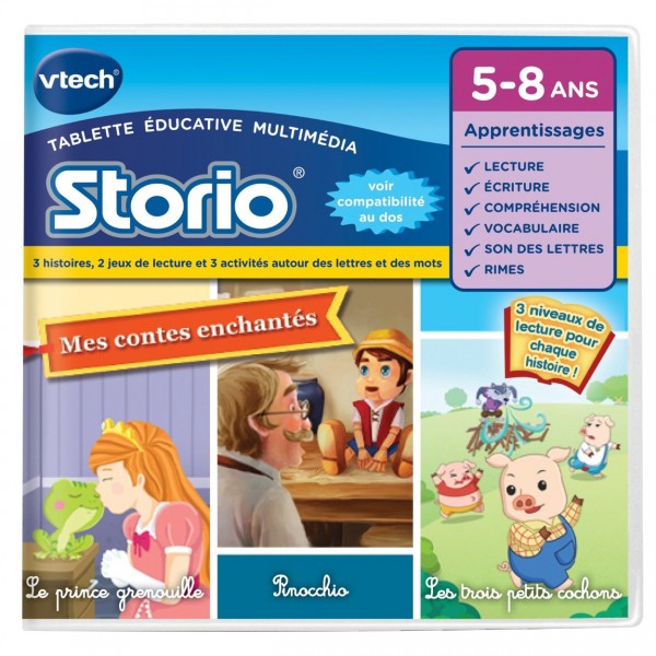 Jeu pour console de jeux Storio 2 : E-book animé : Mes contes enchantés - Vtech-233705