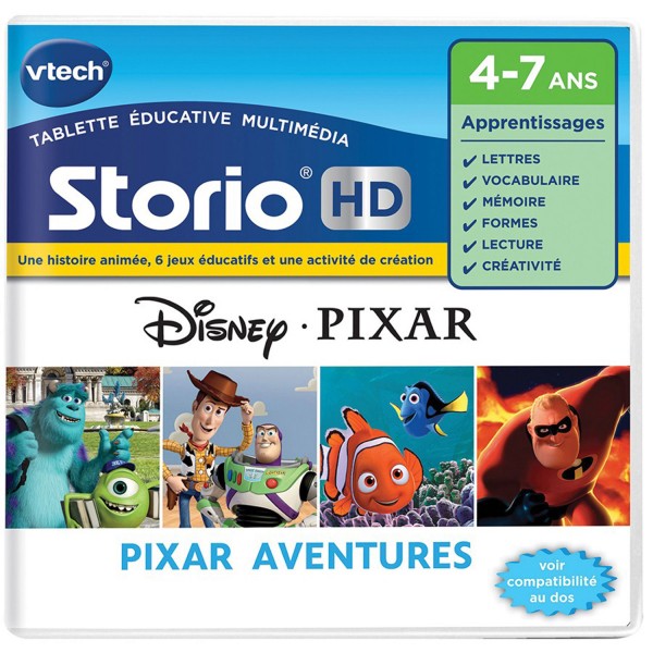 Jeu pour console de jeux Storio HD : Pixar - Vtech-273505