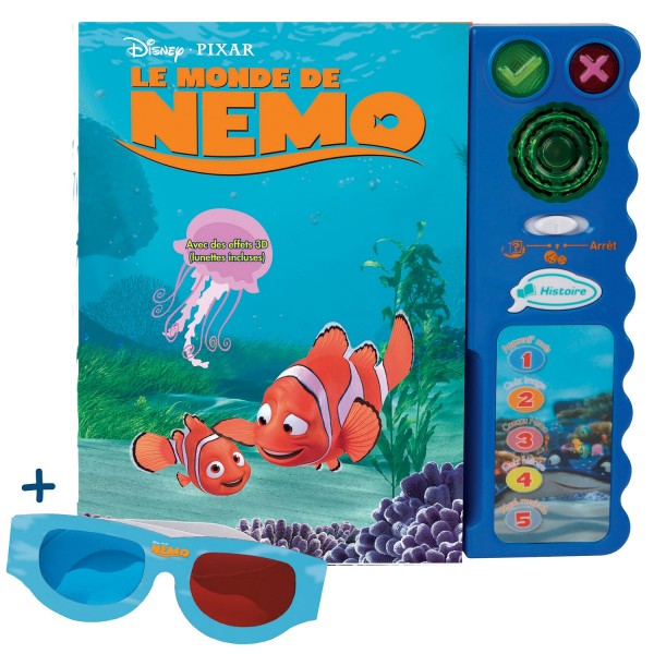 Livre interactif Magi'livre avec lunettes 3D : Le monde de Nemo - Vtech-058085