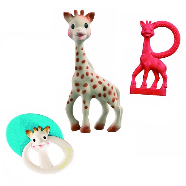 Set de naissance Sophie la girafe avec hochet et anneau de dentition - Vulli-516345