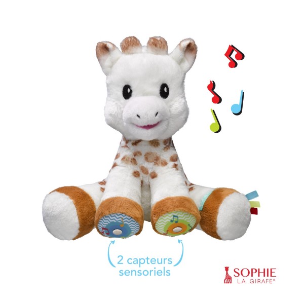 Peluche Touch & Music Sophie la girafe - Vulli-230806
